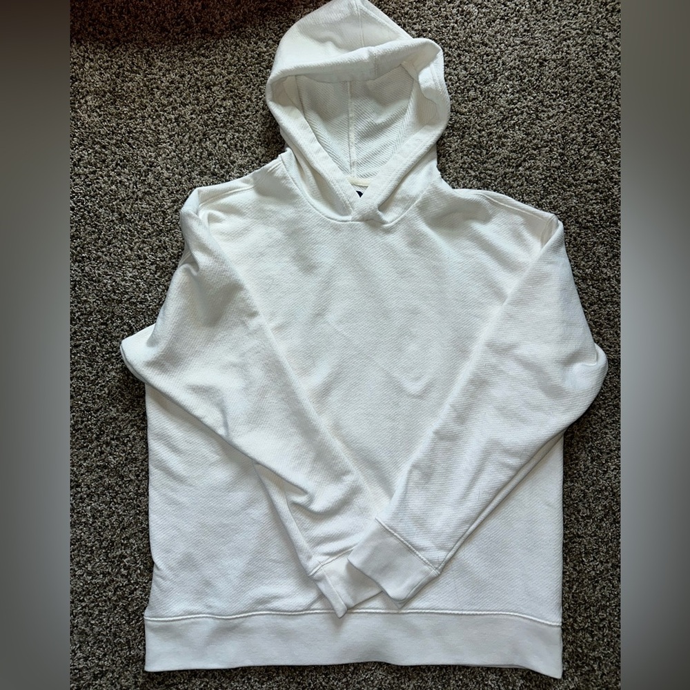 GAP White Hooded Cotton Pullover, beach vibes, Y2K